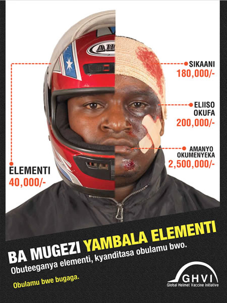 Global Helmet Vaccine Initiative – Uganda Campaign